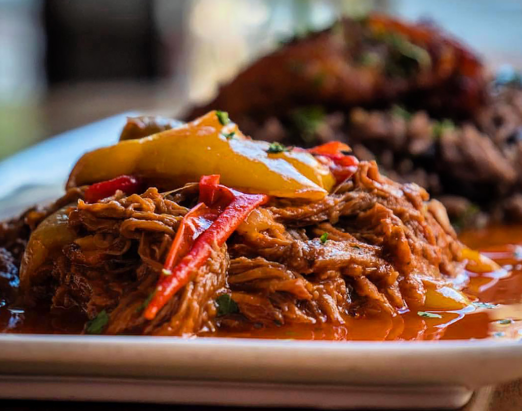 A plate of ropa vieja